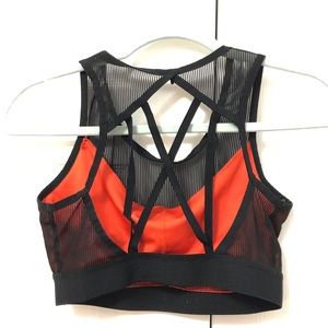 Primark Strappy Black and Red Sports Bra